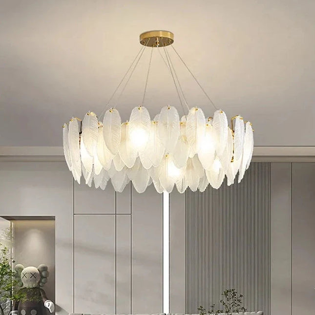 Lustre design moderne en verre