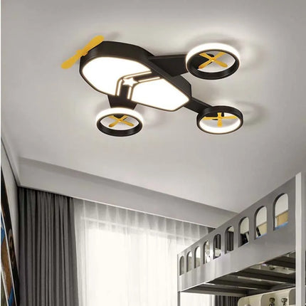 Plafonnier lumineux en forme d’avion pour chambre garçon — LZ4X9M