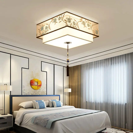 Lustre chinois rétro pour une ambiance chaleureuse et élégante — LZ4X9T