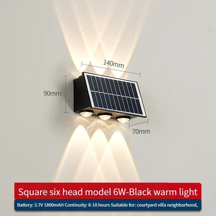 Applique murale LED solaire étanche pour extérieur jardin et rue — LZ5T9Q2