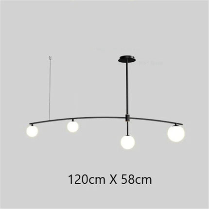 Lustre LED moderne en verre pour salon et cuisine Youlaike — LZ4P9XQ
