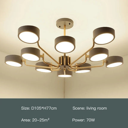 lustre moderne simple pour éclairage intérieur design élégant