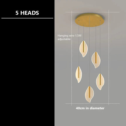 Lustre moderne en acrylique pour éclairage intérieur décoratif — LZ4X9T