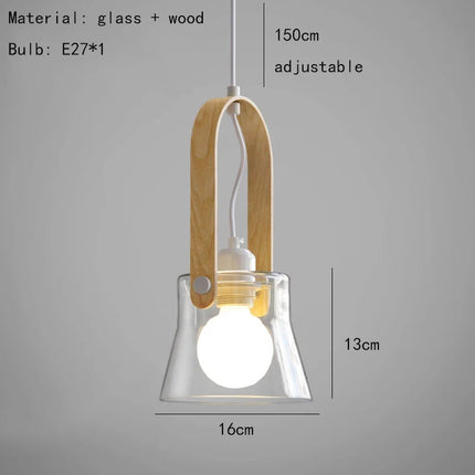 Suspension en verre transparent à fil réglable pour intérieur — LZ4X9P2Q