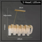 5 têtes L85CM / Blanc chaud 3000K / CHINE