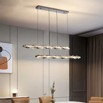 Lustre suspension en cristal pour ambiance élégante et minimaliste — LZ4Q7M2