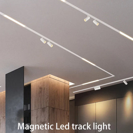 rails d'éclairage magnétiques led à intensité variable spot zigbee cob