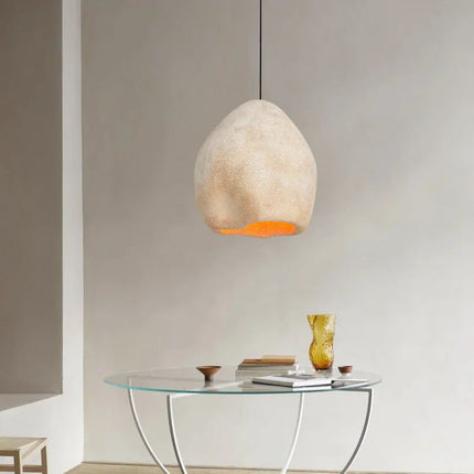 Nordic Wabi Sabi E27 Led Chandelier Dining Room Led Pendant Lights Lustre Bar Suspend Lamp Home Decor Loft Hanging Light Fixture