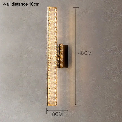 Applique murale en cristal pour décoration intérieure raffinée — LZ4X9P2