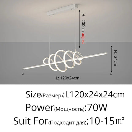 Lustre LED moderne pour éclairage intérieur élégant — LZ4X9P2