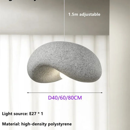 Lustre design façon japonais arrondi