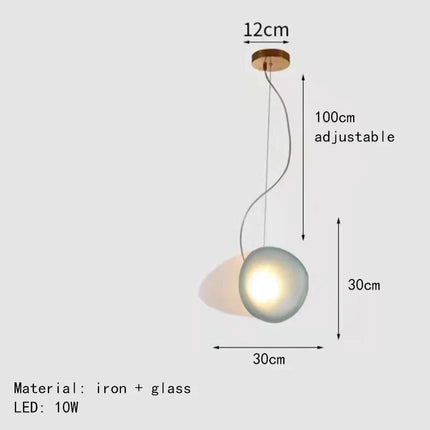 suspension design moderne en verre pour décoration intérieure