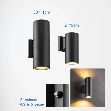 Applique murale LED étanche avec détecteur pour intérieur et extérieur — LZ4X9P2