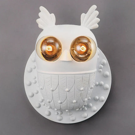 Applique murale nordique en résine motif hibou postmoderne — LZ4X9T