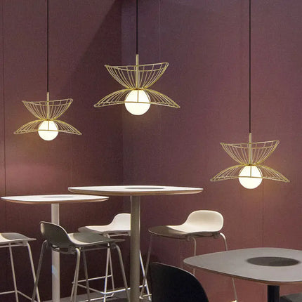 Suspension plafonnier LED en métal avec câble réglable design — LZ4P9XQ