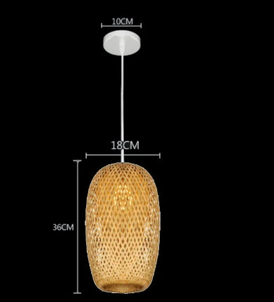 Suspension Bambou rotin lumière lampara Techo bambou paille lustre lumière décoration de la maison Art déco plafond suspension lustre