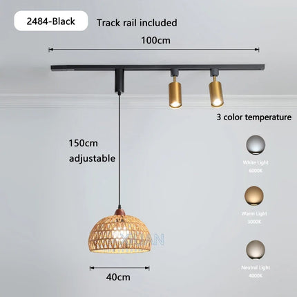 Suspension wabi-sabi en métal et bois pour boutique — LZ4XJ7