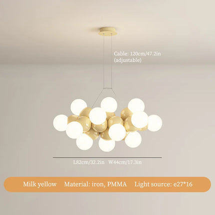 Lustre LED en fer pour décoration intérieure moderne — LZ4X9P2