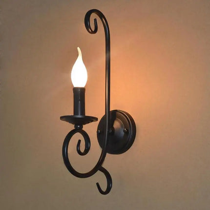 Applique murale rustique en métal et fer avec éclairage LED — LZ4F7Q2