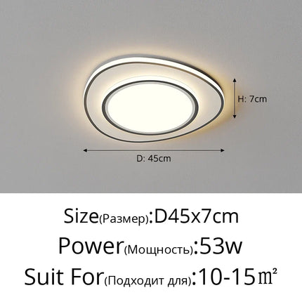 Plafonnier double couche pour un éclairage moderne et élégant — LZ4X9P2