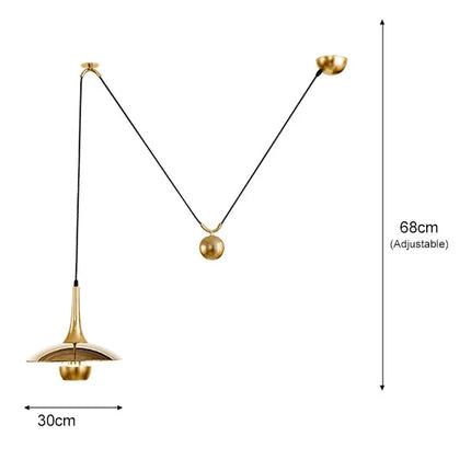 Lustre moderne réglable en forme de soucoupe volante pour intérieur — LZ4X9P