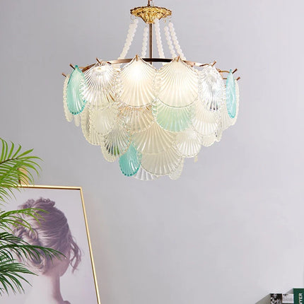 Lustre suspension en verre pour salon, cuisine et salle à manger — LZ7D9X