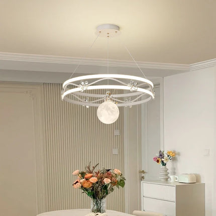 Lustre suspension style nordique moderne crème millet — LZ4X9Q