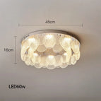 45 cm / Argent / Lumière blanche