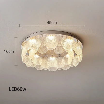 Plafonnier moderne en verre chromé design tendance — LZ4X9M