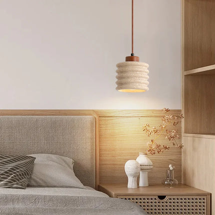 Suspension LED en pierre naturelle au style rétro — LZ4X9P2