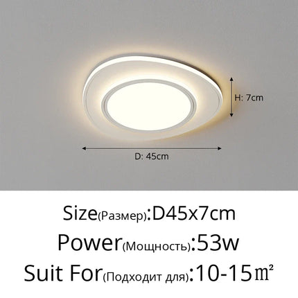 Plafonnier double couche pour un éclairage moderne et élégant — LZ4X9P2