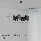 Lumières C-Noir-12 / Blanc chaud