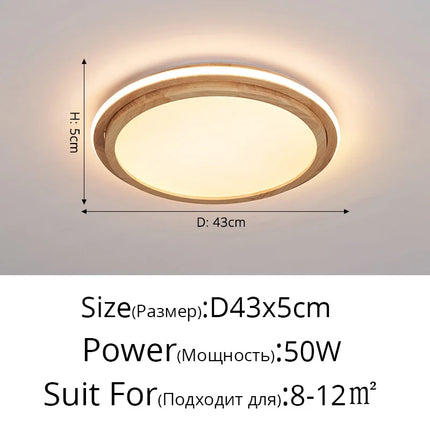 Plafonnier LED au design japonais pour entrée et couloir — LZ4X9P2
