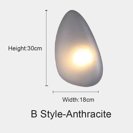 Applique murale LED galet coloré décorative — LZ4X9P