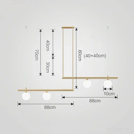 Lustre suspension moderne avec abat-jour en verre style nordique — LZ4P9XQ