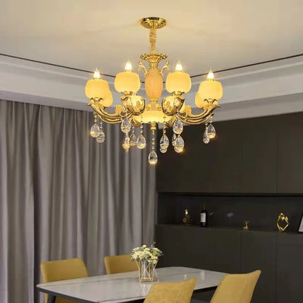 Lustre suspension rétro en alliage de zinc pour ambiance chaleureuse — LZ4X9M2
