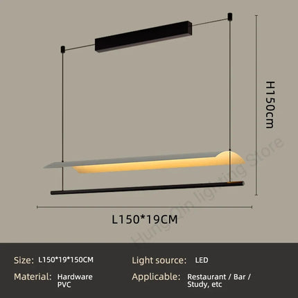 Lustre suspension minimaliste élégant pour intérieur moderne — LZ7X9Q