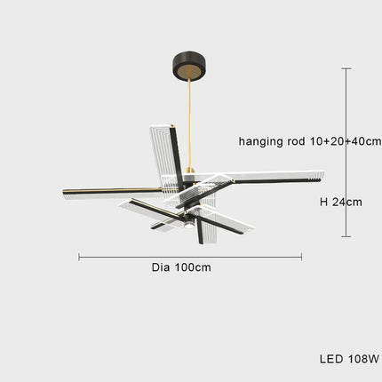 Suspension LED minimaliste au design postmoderne créatif — LZ4X9T2