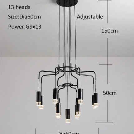 plafonnier moderne créatif à LED pour décoration intérieure