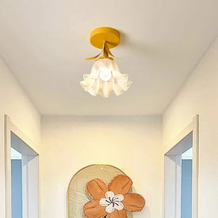 Plafonnier moderne au design élégant motif floral pour intérieur — LZ4X9T