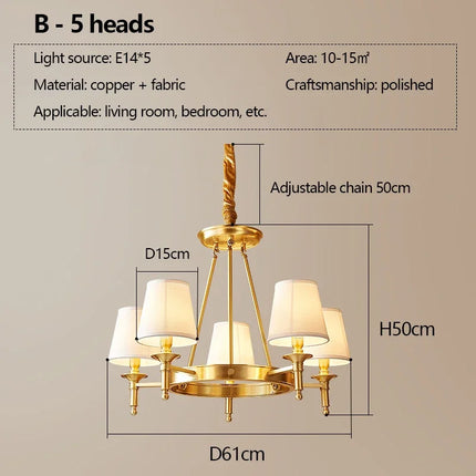 Plafonnier LED en cuivre au design nordique moderne et luxueux — LZ4X9T2