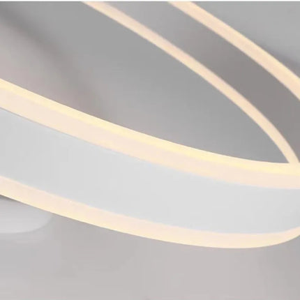 Lustre LED anneau nordique réglable pour salle à manger et salon — LZ4X9P