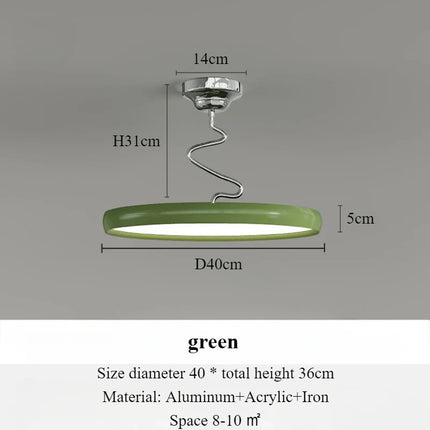 Lustre suspension nordique en aluminium avec éclairage LED — LZ4X9P