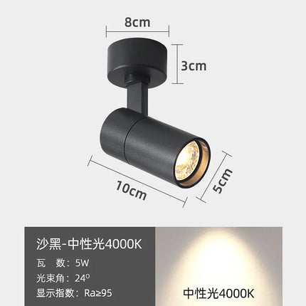 Lustre LED à bandes acryliques avec spots intégrés noir — LZ4P9X