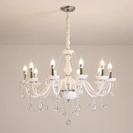 Lustre suspension tube incurvé en verre style nordique cristal — LZ4X7Q9
