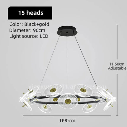 lustre moderne pour éclairage intérieur design élégant