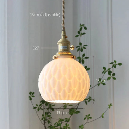 Suspension japonaise en céramique pour éclairage décoratif — LZ4N7Q2