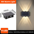 Lampe murale solaire 4W / CHINE / 2 pièces