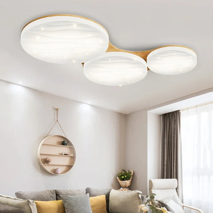 Lustre en bois au design minimaliste créatif — LZ4X9T2
