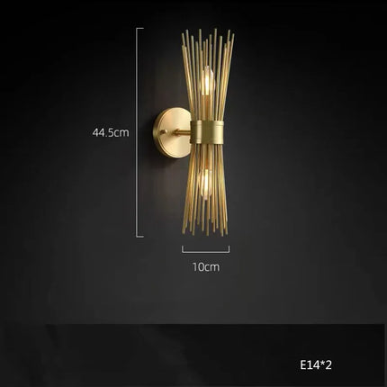 Lustre suspendu LED créatif en cuivre plein pour décoration — LZ4X9P